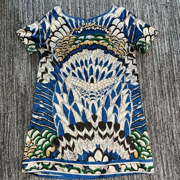 Vtg Forever 21 Women’s‎ Size Medium T Shirt Dress Multicolor Psychedelic Style - Picture 1 of 6